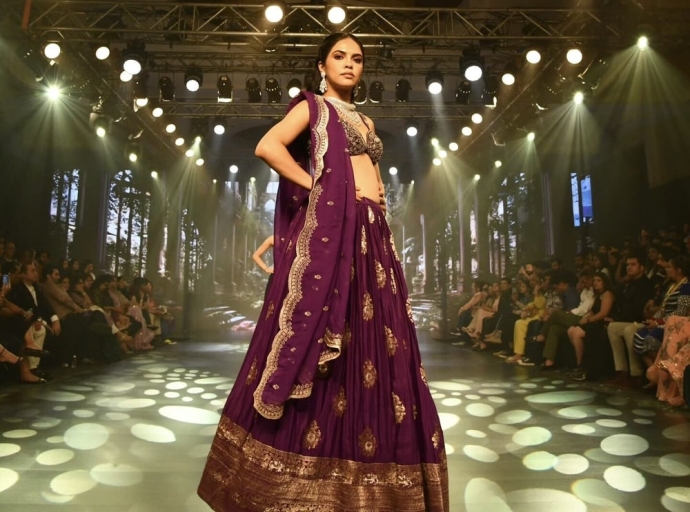 Archana Kochhar showcases women’s traditional wear collection at Delhi Times Fashion Week